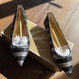 *NEW* Michael Kors Sequin Pointed Toe Flats